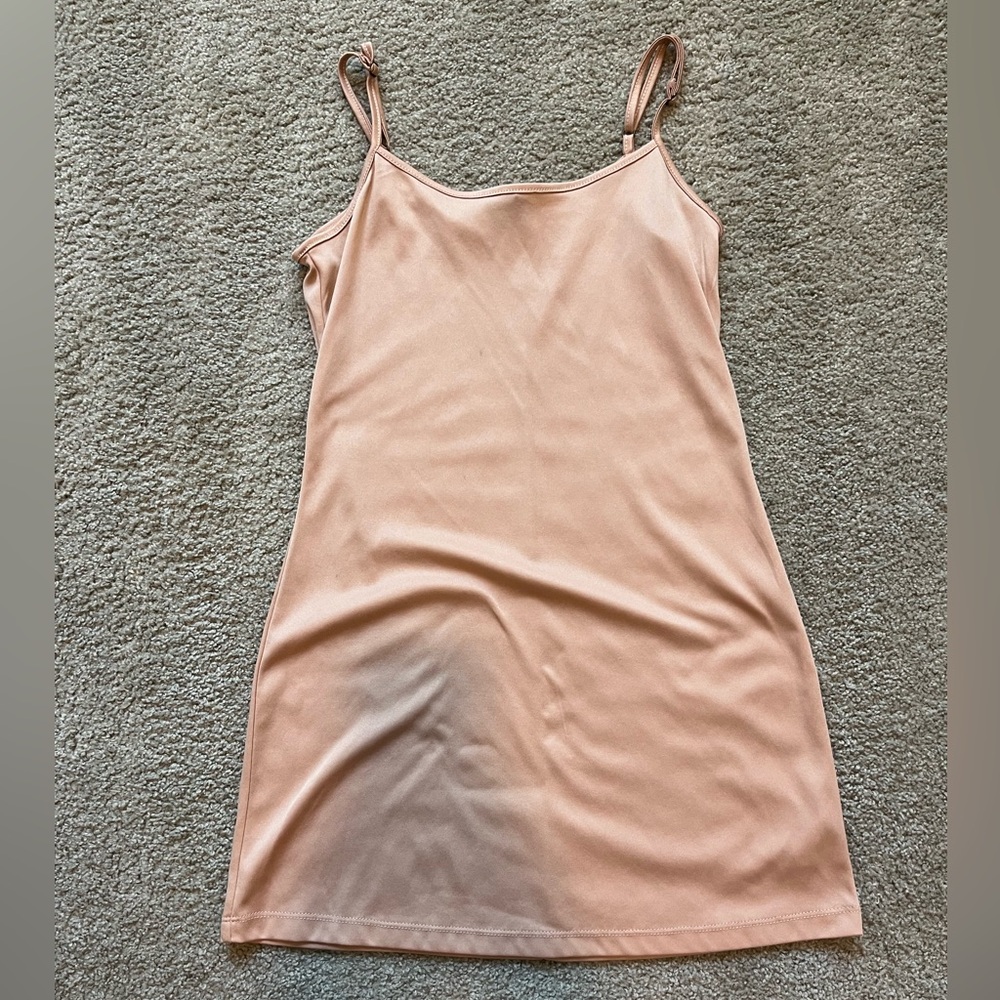 Target slip dress nude (blue mark is from the shadow on my phone)